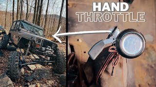 Needed upgrade for your manual YJ - Teraflex Hand Throttle install + Wheeling