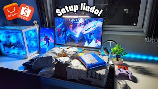 Deixando o SETUP bonito com itens baratos do Aliexpress e Shopee!