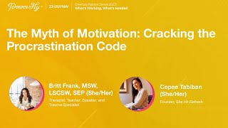 Day 1 The Myth of Motivation: Cracking the Procrastination Code