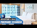 Adventure of the Seas | Spacious Panoramic Ocean View Stateroom Tour & Review 4K | Royal Caribbean