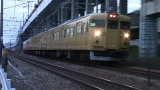 【山陽本線】JR西日本　地域色115系電車　オカK-07編成