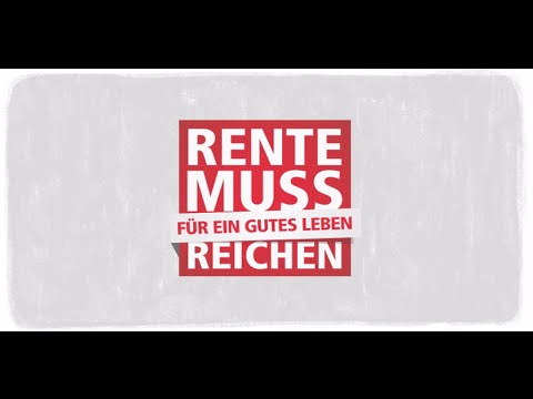 Erklärfilm: Rente Muss Für Ein Gutes Leben Reichen! - YouTube