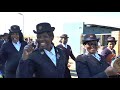 Melbourne Staff Band marching around Soweto, South Africa, Salvation Army Band marches