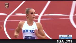 Abby Steiner Wins Both The 100m & 200m Heats | Sporting Events