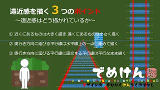 透視図入門◇遠近感を描く3つのポイント◇遠近感はどう描かれているかをつかむ