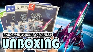 Raiden III X Mikado Maniax Deluxe Edition (PS4/PS5/Switch/Xbox) Unboxing