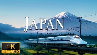 FLYING OVER JAPAN (4K Video UHD) - Peaceful Piano Music With Beautiful Nature Film For Relaxation