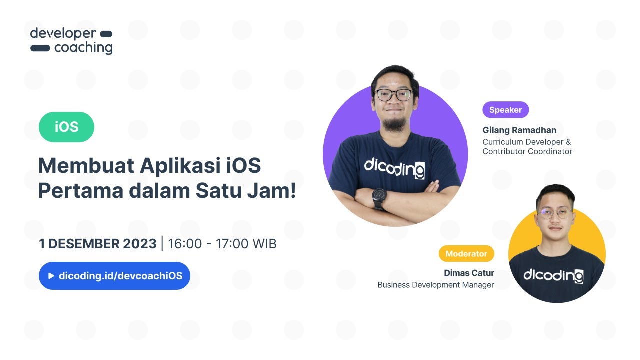 Dicoding Developer Coaching 117 Ios Membuat Aplikasi Ios Pertama