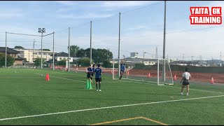 ［GKトレーニング］矢板中央サッカーゴールキーパー練習