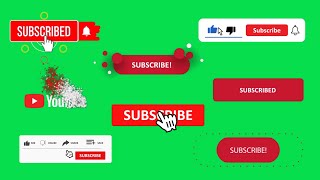Top 10 YouTube Subscribe Button Green Screen | No Copyright