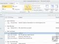 Outlook 2010 Tutorial - Viewing Emails with without their Conversation Thread