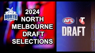 2024 AFL National Draft | North Melbourne Draft Selections