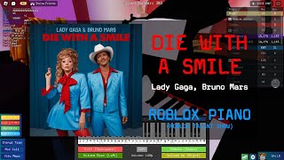 Die With A Smile - Lady Gaga, Bruno Mars | Roblox Got Talent (ROBLOX Piano Cover)