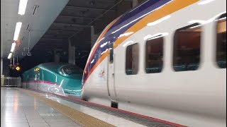 【画面揺れあり】上野駅19:47発『東北新幹線E5系U12編成やまびこ 東京行き+山形新幹線E3系つばさ154号 東京行き』