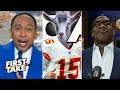 FIRST TAKE | GOAT debate is OVER if Patrick Mahomes win 3rd straight title - Shannon RIPS Stephen A.