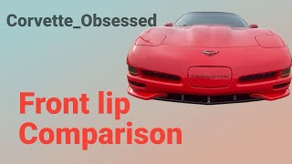 C5 Corvette Front Lip Comparison