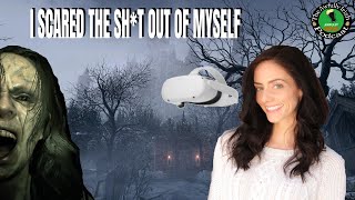 KATIE O'HAGAN JUMP SCARED HERSELF PLAYING RESIDENT EVIL IN VR #residentevil