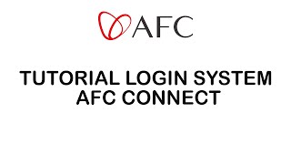 🔴TUTORIAL LOGIN SYSTEM AFC CONNECT🔴