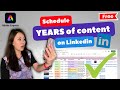 How to auto schedule LinkedIn posts beyond 3 months #adobeexpress