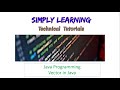 Vector in Java
