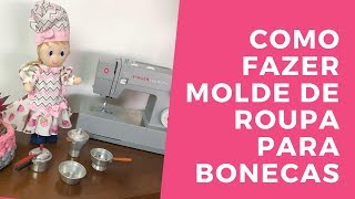 Molde de roupa para bonecas