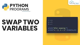 Python Program - Swap Two Variables in Python (HINDI) | Complete Tutorial