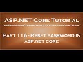 Reset password in asp net core