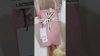 Unboxing Lacoste Bag #shorts #shopping #unboxing #bag #aesthetic #pink