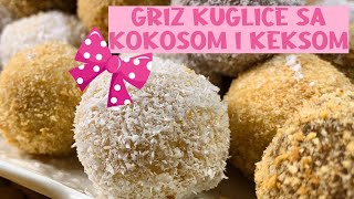 Kokos kuglice sa keksom - Coconut Truffles - CooKing Recepti