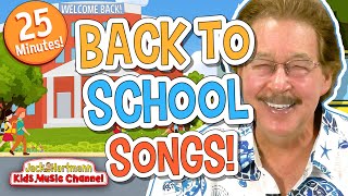 BACK to SCHOOL Songs! | 25 MInutes of Fun Back to School Songs for Kids! | Jack Hartmann