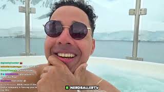 Nerdballertv goes live in Antarctica as Nick Lee lies about him being detained
