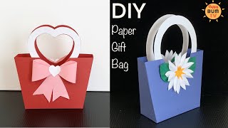 HOW TO MAKE A PAPER GIFT BAG I EASY DIY PAPER CRAFTS