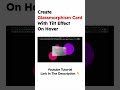Create Glassmorphism Card With Tilt Effect On Hover | Vanilla Tilt.js | Speed Code