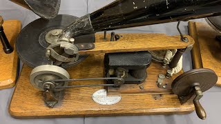 The Rarest Berliner Hand Driven String Wind Gramophones