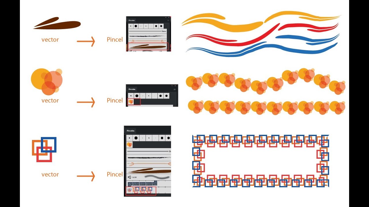 ADOBE ILLUSTRATOR PINCELES Y DEGRADADOS - YouTube