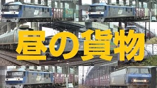 昼の貨物列車8連発！(1057レ・61レ・1051レ・55レ・1051レ他3本)