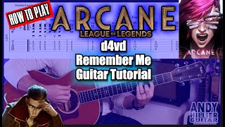 d4vd - Remember Me Guitar Tutorial | Chords \u0026 Strumming Lesson (From Arcane Season 2)