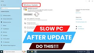 How To Fix Slow PC Problems after Windows 10 Update | Speed Up Computer - 2023