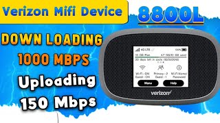 Verizon 8800L mifi Review Speed Test and Setting