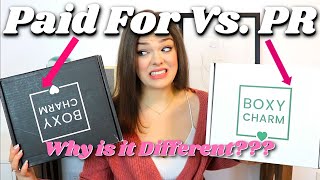 Do "Influencers" Get Treated BETTER?! | PR Vs Paid For Boxycharm Premium unboxing