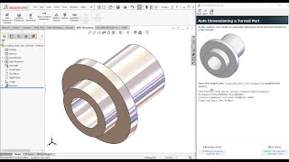 SolidWorks : DimXpert 2 (Auto Dimensioning a Turned Part) : 13.2