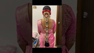 south indian bridal muhurtham hairstyle| Traditional hairdo #parlour hairstyle #hair Tutorial #hair