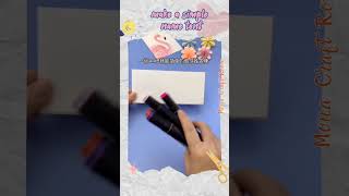 DIY Desktop Name Plate | origami name tent #crafts #diy #paper #shorts #youtubeshorts