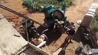 Plot concrete bend crank rebar work / கம்பி கட்டி கான்க்ரீட் போடுதல் / #primitive_technology