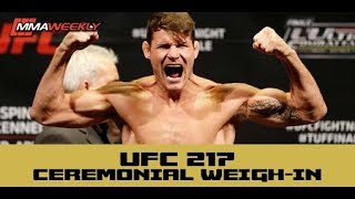 UFC 217 Bisping vs St-Pierre Ceremonial Weigh-Ins