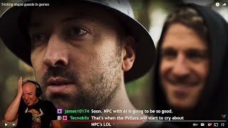 DG REACTS to Tricking stupid guards in game by Viva La Dirt League