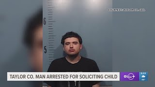 Taylor County Man Arrested for Solicitation of a Minor