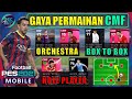 PEMBAHASAN LENGKAP GAYA PERMAINAN CMF BOX TO BOX, ORCHESTRATOR, PENYERANG LUBANG PES 2021 MOBILE