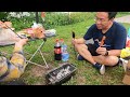 40元三个人消费！户外烧烤bbq！1小时才点着，艰难烧烤！好玩！好吃！烤鸡翅！排骨！烤番薯！牛肉蒜蓉金针菇！腌鸡翅家常做法！广州平民美食生活！outdoor barbecue in guangzhou