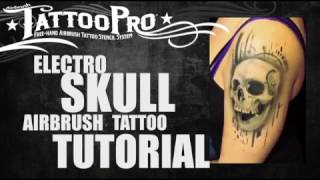 Tattoo Pro Stencils: Electro Skull Tutorial